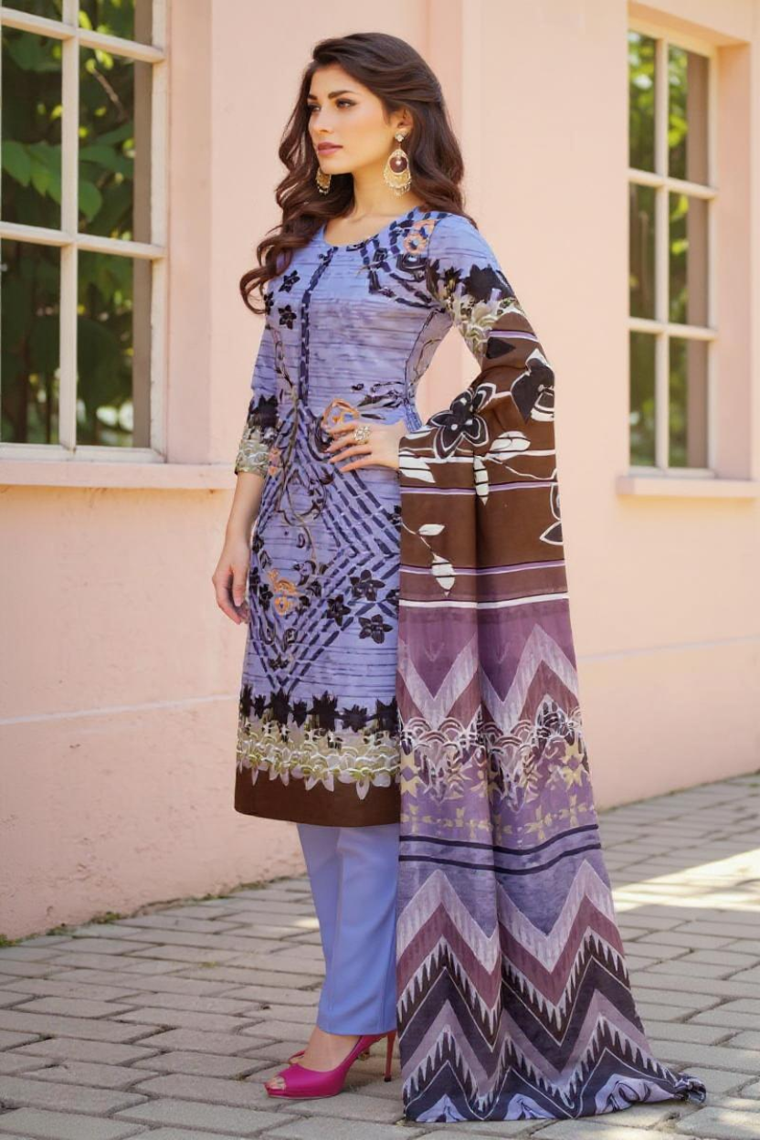 Digital Dobby Lawn Print Bold (Unstitched) Sethi Brothers
